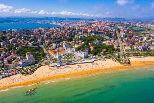 istock Aerial view of Santander, Spain 1463185853