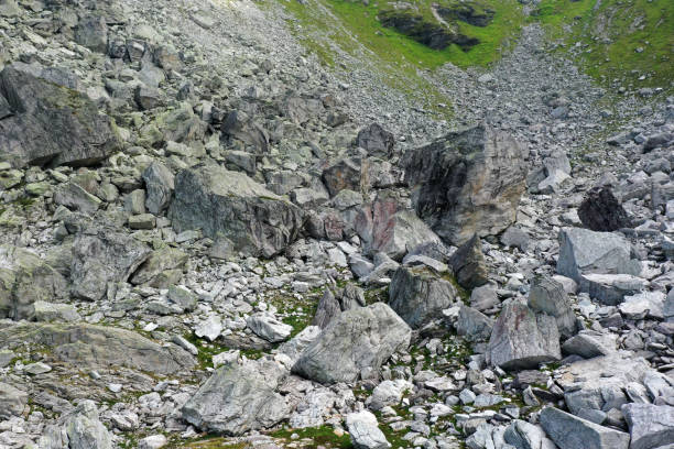 istock Huge rocks in the swiss alps 1463186303