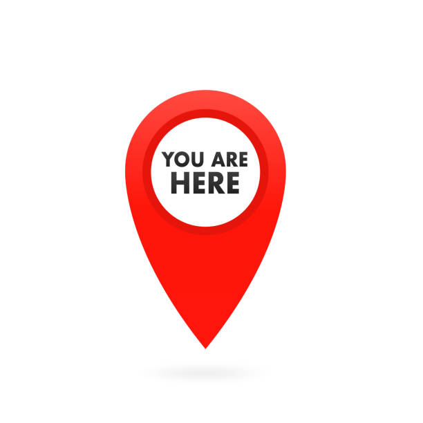 istock You are here icons. Information bubble symbol of things. Map pointer with your location marker. Flat icon pointers. Vector illustration 1463189668