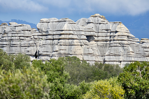 Rock formations of Canuto de la Utrera, between Casares and Manilva