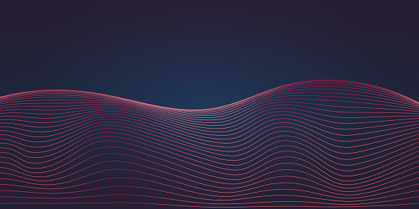 Abstract Modern Gradient Wave Flowing Line Pattern Background. For Landing Page. Abstract line pattern background.