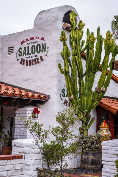 San Diego, CA - December 17, 2022: Sign for the Barra Saloon on the side of the building.