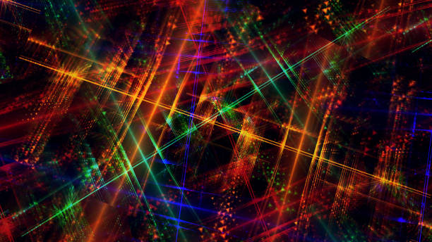 glitch neon light trail speed abstract grid swirl hintergrund prisma rainbow cmyk konfetti staub flying morphing connection internet multimedia road kreuzung rot grün bernstein ampel glühend on the move zündende koordinationsstrategie psychedelisches mu - prism spectrum laser rainbow stock-fotos und bilder