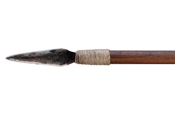istock Arrowhead made of iron on arrow. 1463245764