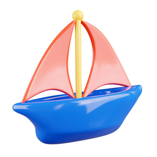 istock 3d rendering of sailboat. 1463254228