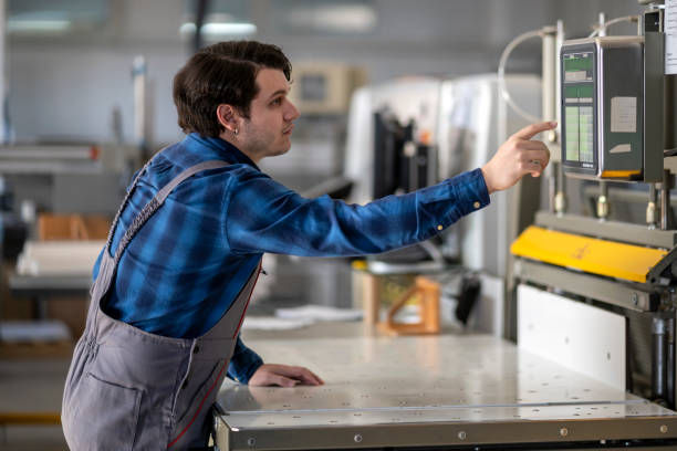 istock It's not easy working in a printing house. 1463255031