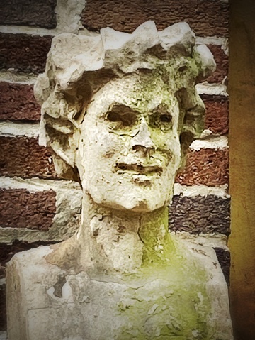 Old Bust on a Building