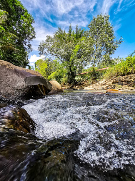 istock Beautiful scenery during day time with river water flowing landscape. 1463269583
