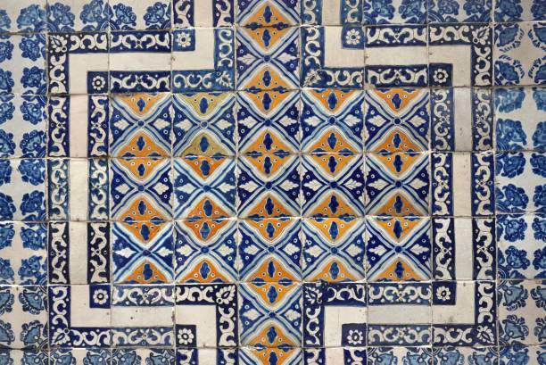istock White, Blue, and Gold Ceramic Tile on Wall on Historic Building in Mexico City 1463280880