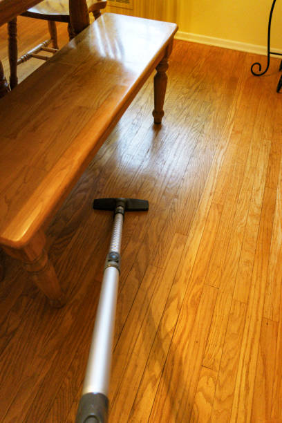 istock Vacuuming a Dining Room Oak Hardwood Floor 1463281308