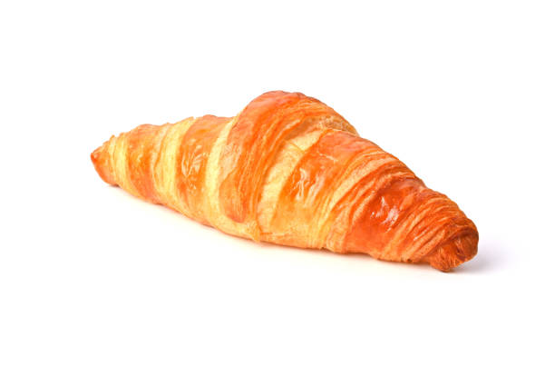 istock The butter croissant on the white background. 1463292954