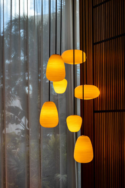 istock Group of pendant lamps 1463294924