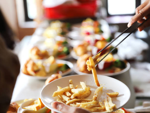 istock Hearty breakfast prepared by the host. 1463311236