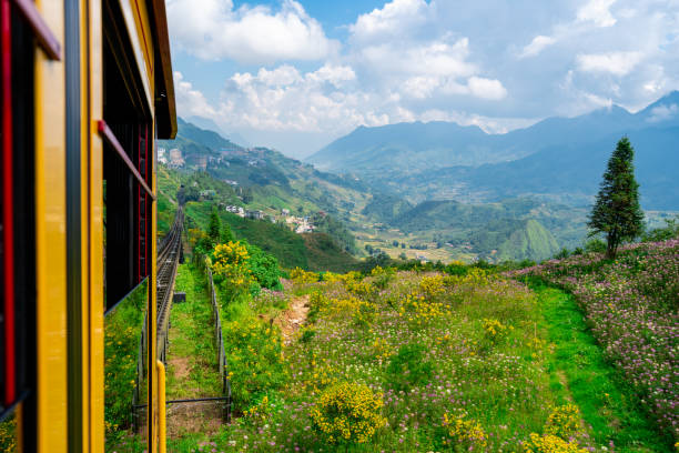 istock Beautiful landscape with mountain view on the train while going to Fansipan mountain in Sapa city, Vietnam 1463319959