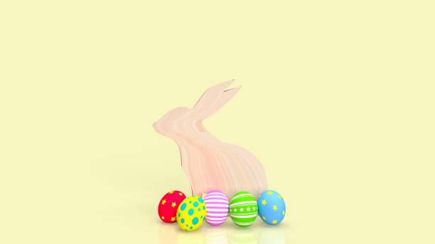 istock The wood rabbit and Easter egg for holiday concept 3d rendering 1463321702