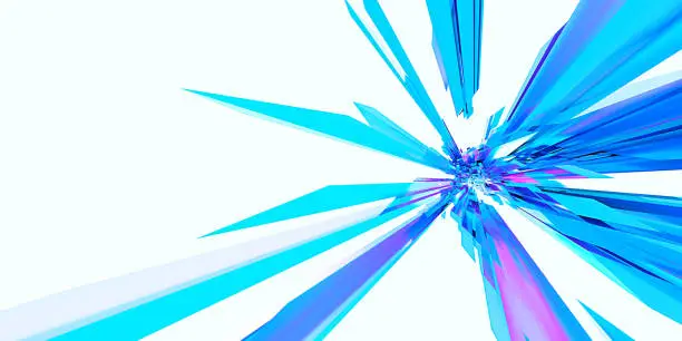 Photo of Speed effect background Abstract geometric background starburst dynamic centric motion pattern zoom abstract stick explode 3d render