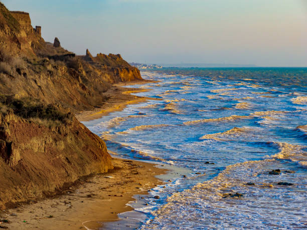 istock Scenic surf at the sunset seaside 1463348265
