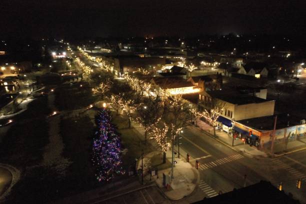 istock Night View of Downtown Charlevoix 1463349569