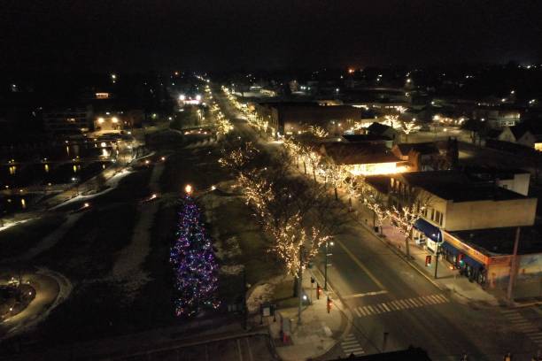 istock Night View of Downtown Charlevoix 1463349589