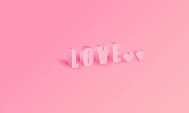 istock LOVE pink color gradient background for display product website for valentine's day vector design 1463351235