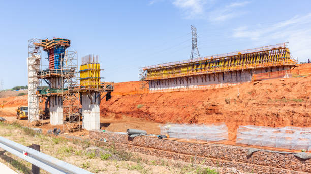 istock Industrial Construction Road Bridges Foundations 1463351369