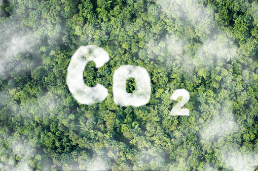 Co2 Clouds Oxygen O2 And Carbon Dioxide Co2 Molecules Carbon Dioxide ...