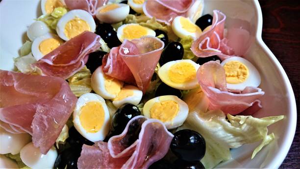 istock Colorful and delicious salad. Close-up. 1463355311