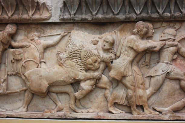 istock Archeological site of Delphi, Greece 1463356369