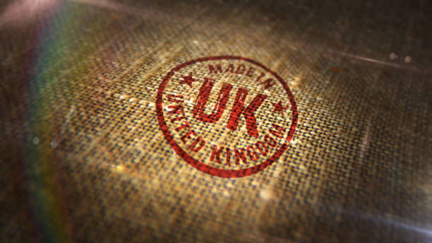 istock Made in UK stamp and stamping 1463359647