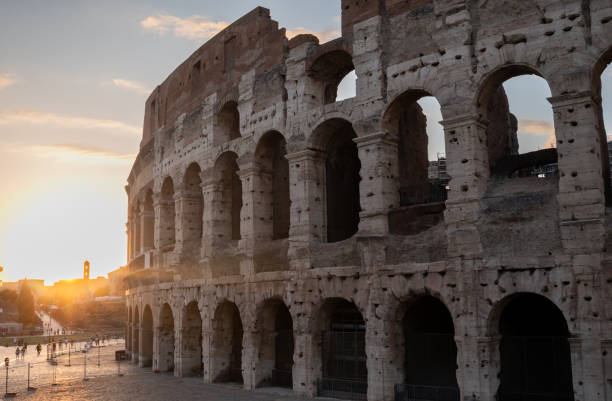 istock Colosseum at sunset in Rome, Italy 1463368738