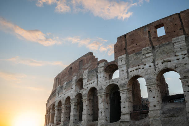 istock Colosseum at sunset in Rome, Italy 1463368850