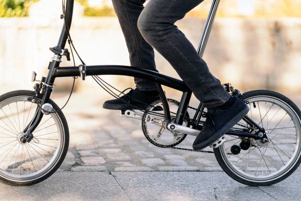 istock Unrecognized Person with Detachable Bike 1463369085