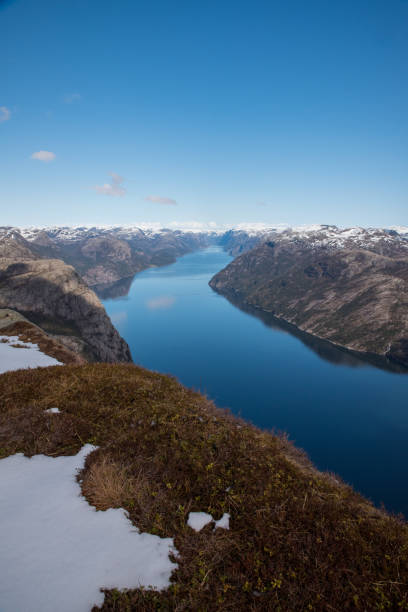 istock Huge steep cliff Preikestolen in the Norway 1463370296