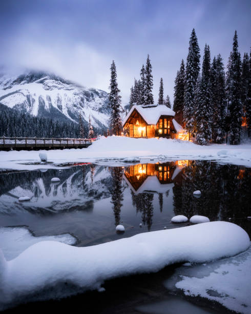 istock Beautiful winter view in Yoho National Park 1463373212