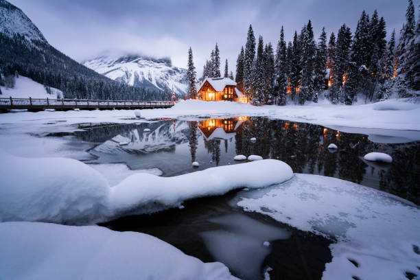 istock Beautiful winter view in Yoho National Park 1463373221