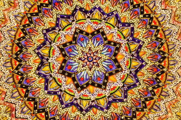 istock Beautiful colorful mandala design for background use 1463374464