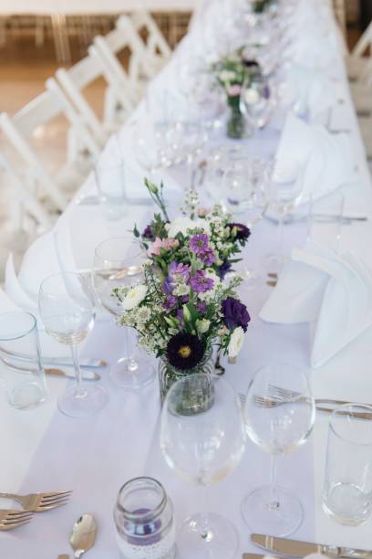 istock Closeup of beautiful floral decorations for a wedding 1463377085