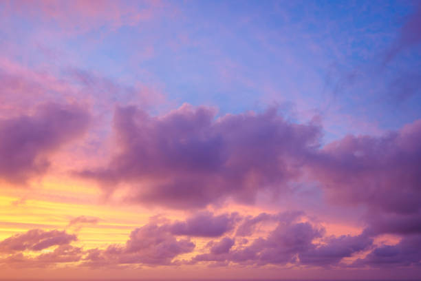 istock Mesmerizing view of colorful scenic sunset 1463378821