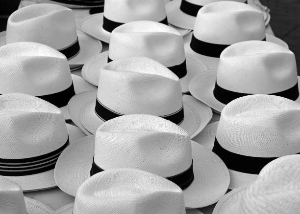 istock Closeup of white hats 1463379190