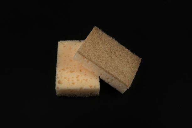 istock Natural Sponge Isolated, Eco Brown Sponges, Eco Friendly Hygiene Accessory, Scotch Brite Dishwasher 1463385472