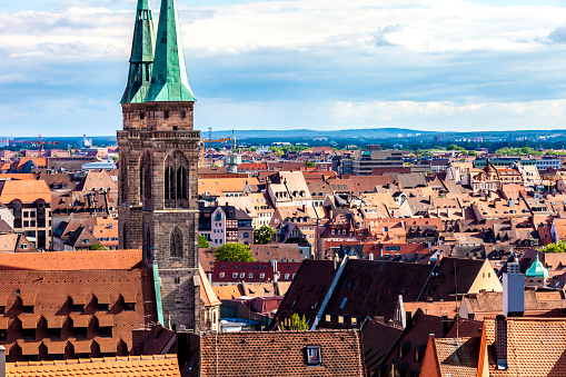 Nuremberg Skyline, panning