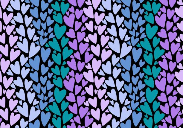 istock Valentines watercolor hearts seamless pattern for wrapping paper and fabrics 1463388722