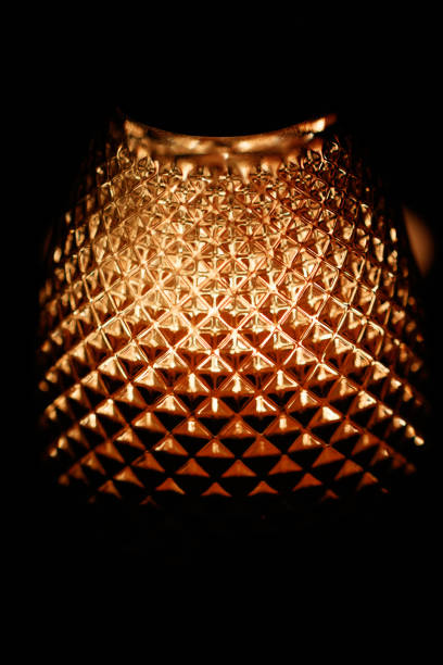 istock Beautiful crystal lamp in a dark 1463393173