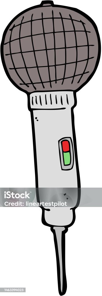 Cartoon Computer Microphone Cartoon Microphone Stock Illustration - Download Image Now - Art ...
