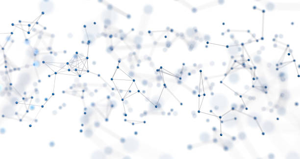 istock 3D rendering of communication and technology network concept with moving on a white background 1463396129