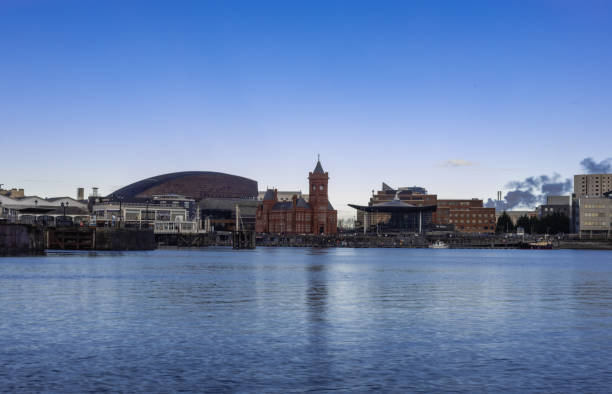 istock Cityscape reflected in the water under a bright sky 1463396990