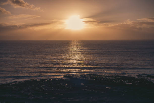 istock Natural landscape of a seashore at sunset 1463397552