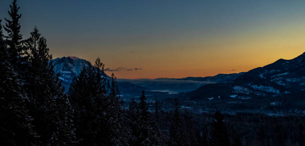 istock Beautiful landscape shot at a sunset 1463397971