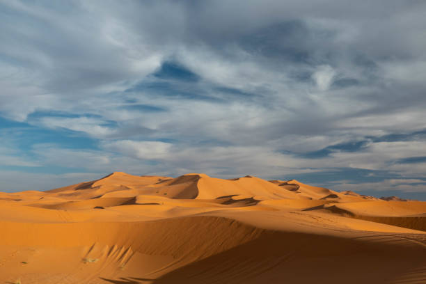 istock Colourful landscape in the Chebbi Desert, Morocco, during sunset 1463398261