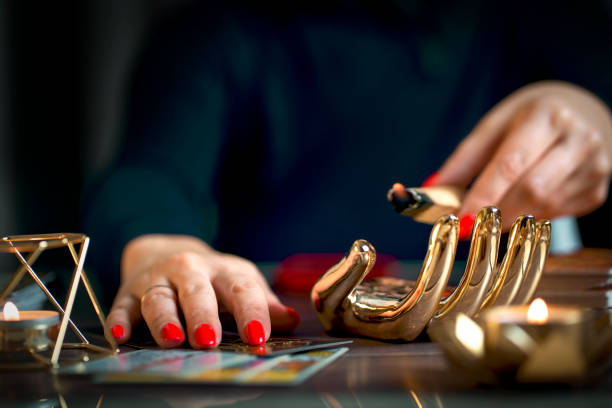 istock Blurred view of divination, magic and esotericism. 1463404410